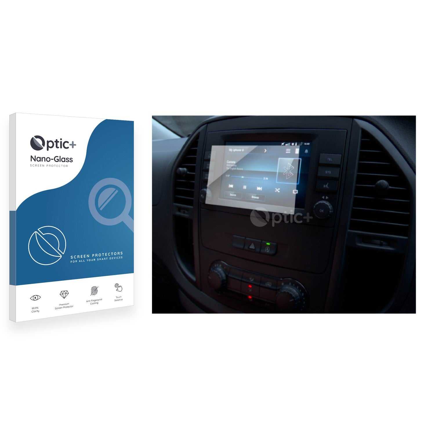 ScreenShield, Optic+ Nano Glass Screen Protector for Mercedes-Benz Vito Audio 40