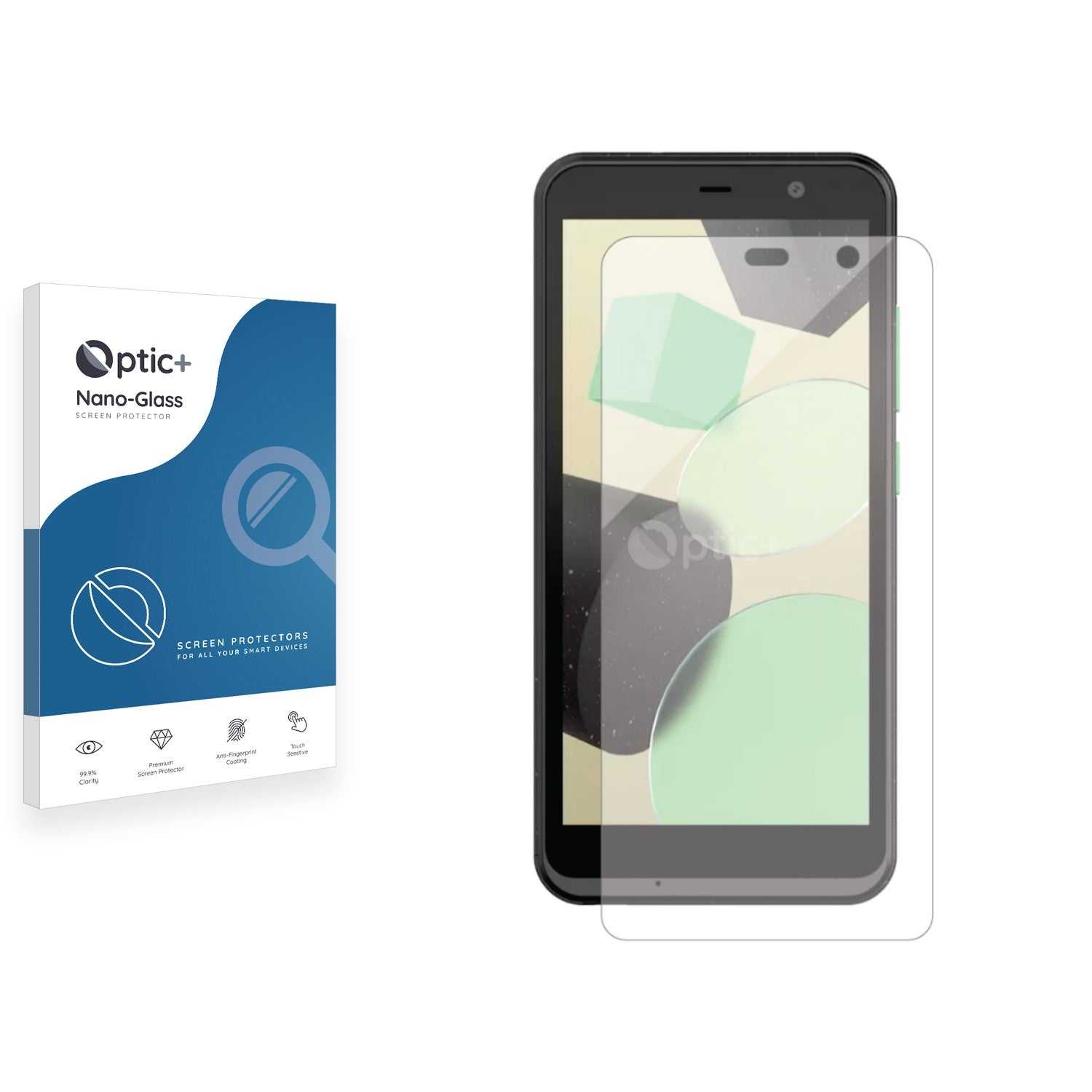 ScreenShield, Optic+ Nano Glass Screen Protector for MobiWire Smart Green