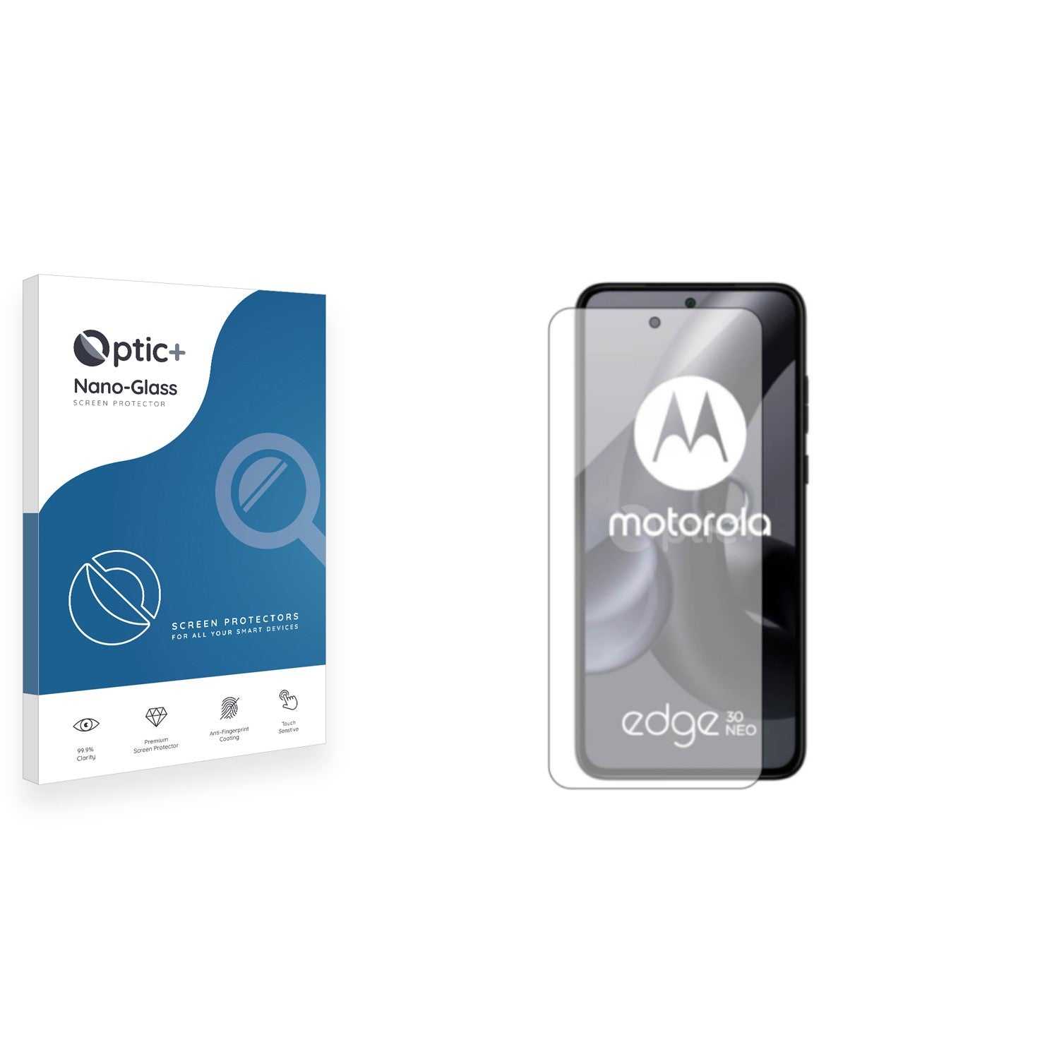 ScreenShield, Optic+ Nano Glass Screen Protector for Motorola Edge 30 Neo
