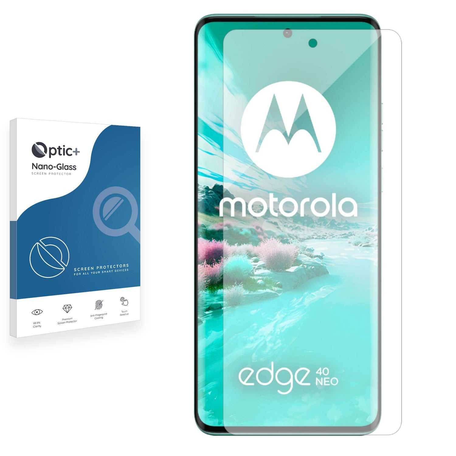 ScreenShield, Optic+ Nano Glass Screen Protector for Motorola Edge 40 Neo
