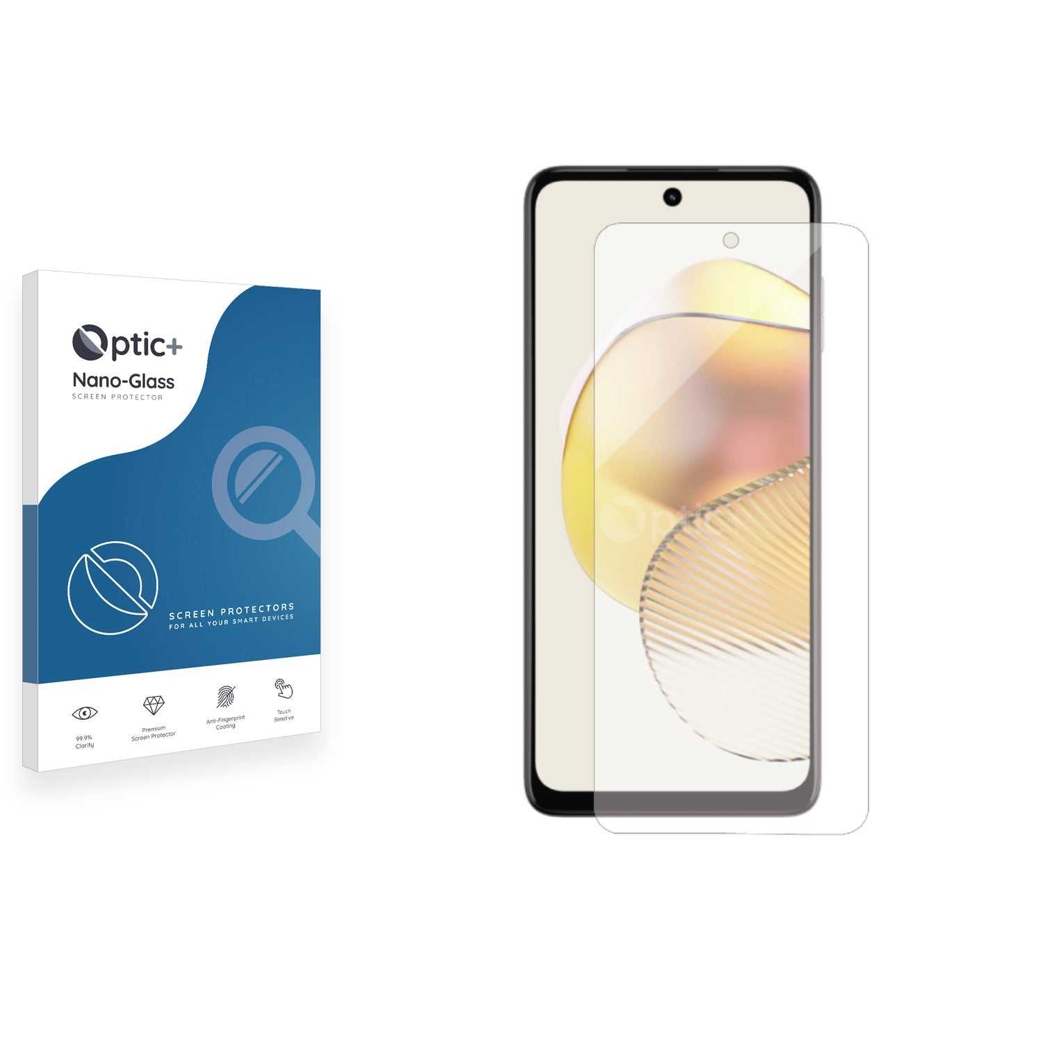 ScreenShield, Optic+ Nano Glass Screen Protector for Motorola Moto G73 5G