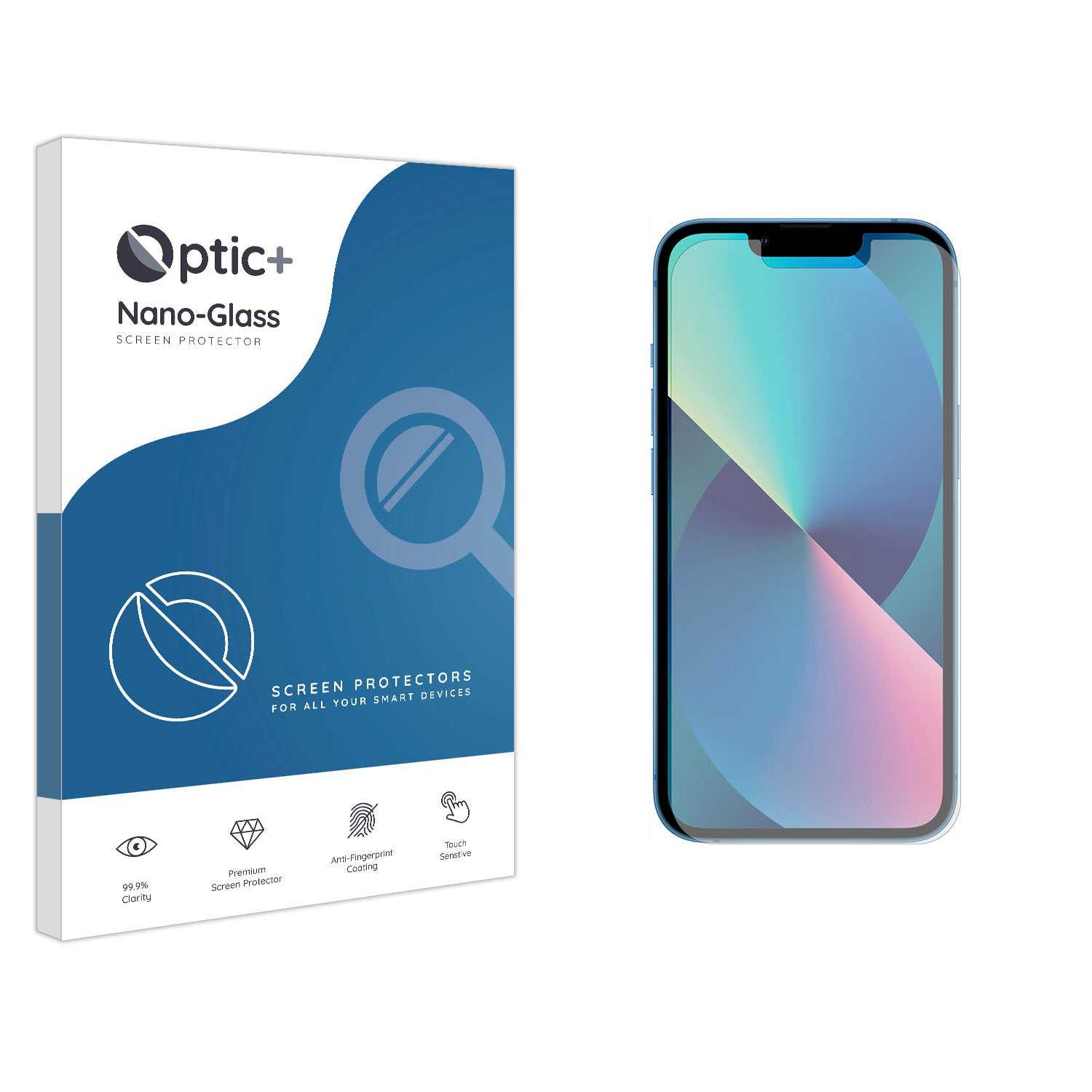 ScreenShield, Optic+ Nano Glass Screen Protector for iPhone 13